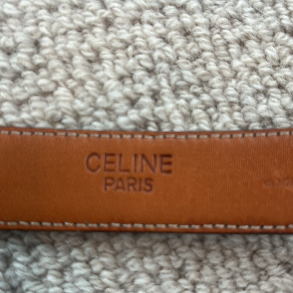 CELINE ITALIAN LEATHER BELT EUC - Picture 4 of 10